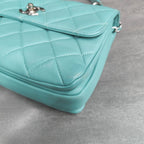 Chanel Trendy CC Blue Silver Hardware Handbag Crossbody Bag