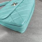 Chanel Trendy CC Blue Silver Hardware Handbag Crossbody Bag