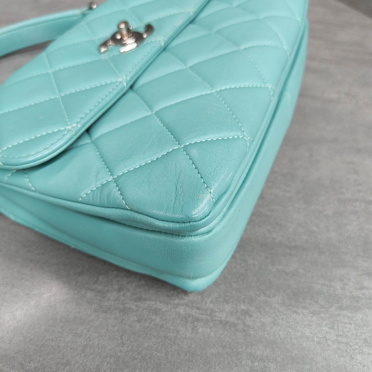 Chanel Trendy CC Blue Silver Hardware Handbag Crossbody Bag