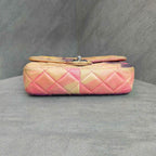 Chanel Limited Edition Graffiti CF Rainbow Gradient Chain Bag Silver Hardware 21K