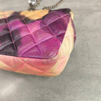 Chanel Limited Edition Graffiti CF Rainbow Gradient Chain Bag Silver Hardware 21K