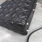 Dior Lady Dior Black Silver Lambskin 2013 Code Color Changed