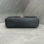 Chanel CF Black Caviar Leather Chain Bag with Gold Hardware