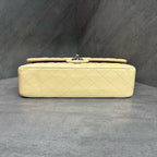 Chanel CF Beige Lambskin Silver Hardware Chain Bag