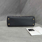 Chanel Coco Handle Black Caviar Leather Gold Hardware Black Handle