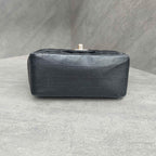 Chanel Classic Flap Square Mini Black Chevron Lambskin Chain Bag with Gold Hardware