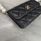 Chanel Large Pearl Chain WOC with Card