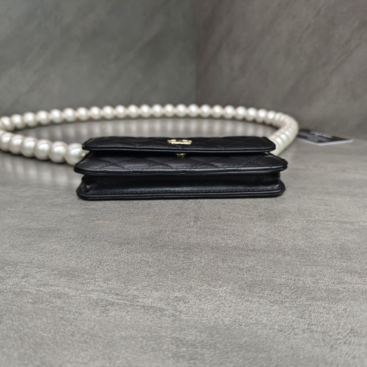 Chanel Large Pearl Chain WOC with Card