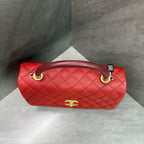 Chanel Coco Handle Red Caviar Calfskin Gold Hardware with Card