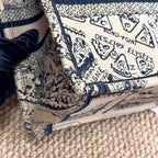 Dior 2023 Book Tote Paris Map Embroidery Tote Bag