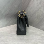 Chanel CF Black Lambskin Gold Hardware Chain Bag 19 Series with Card and Receipt