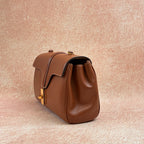 Celine Teen Soft 16 in Classic Caramel Smooth Calfskin with Gold Hardware and Removable Wide Shoulder Strap, 2021