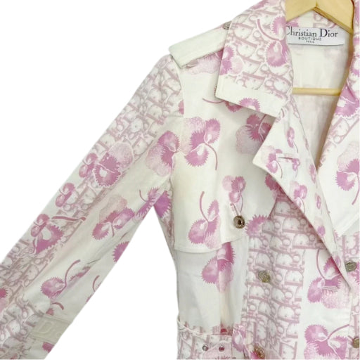 Christian Dior 2005 Blossom Monogram Trench Coat