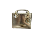 Dior Golden Three-Grid Snake Skin Lady Dior Bag 2014 Code
