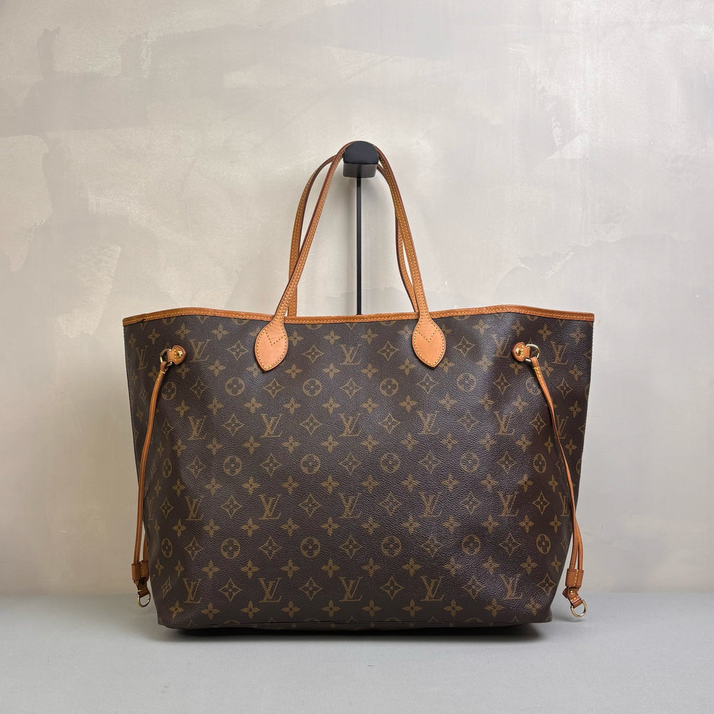 Louis Vuitton LV Neverfull Shopping Bag Large Beige Lining Tote Bag 99% New Size 39*33