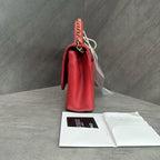 Chanel 19 Bag Red with Gold Hardware Lambskin Messenger Handbag Crossbody Bag 28 Opening with Card and Receipt