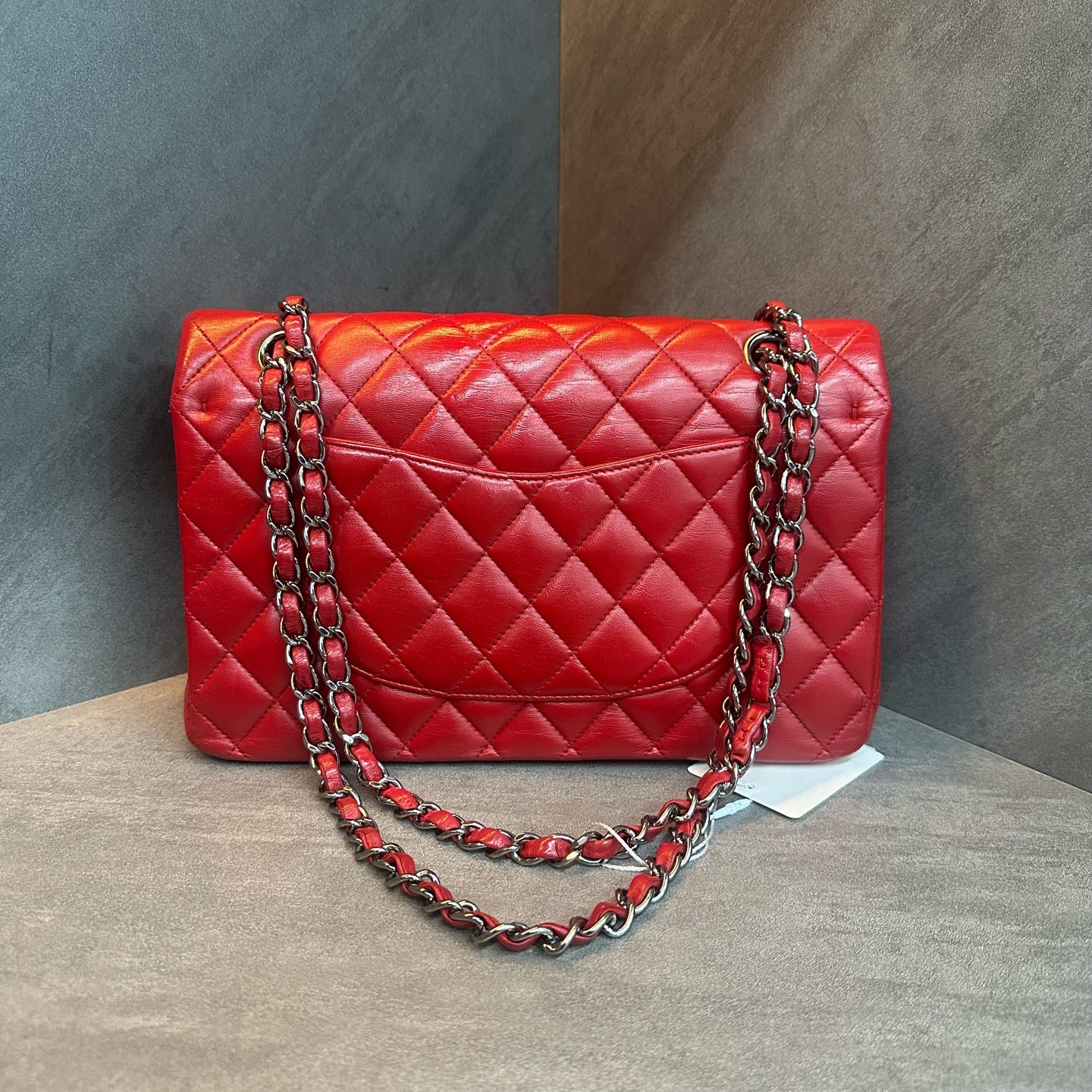 Chanel Medium Classic Flap Bag, Red Gold, Lambskin, Chain Strap, 20 Series