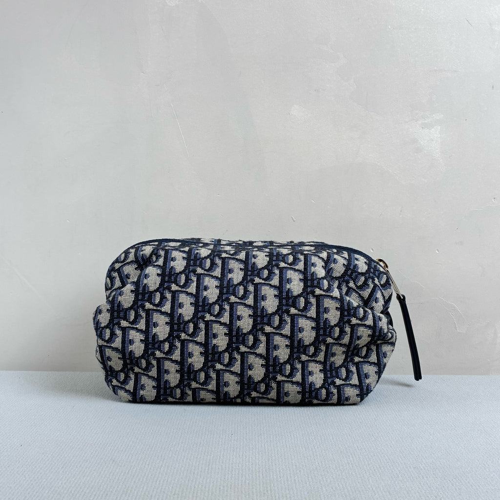 Dior 99% New Bow Monogram Dumpling Bag Canvas and Leather Size 20*11