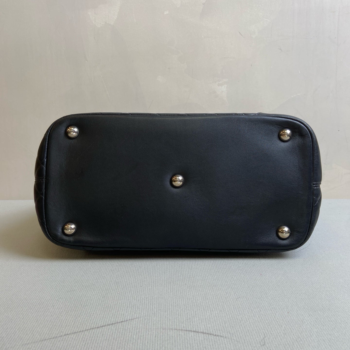 CHANEL 15 Opening Black Patent Leather Double C Black Cowhide Silver Hardware Kangpeng Handheld Shoulder Bag 98% New Size 30*25