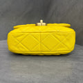 Chanel 22s Two-tone Chain Yellow Square Flap with Chip Authentication