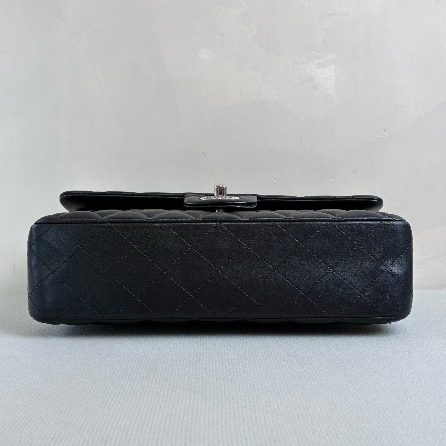 Chanel 99 New 31 Opening Black and Silver CF Double Flap Lambskin Size 25×6×14 Boutique Price 84,000