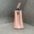 LV Louis Vuitton Capucines BB Pink with Silver Hardware, New Adjustable Strap, 17 Serial Code, Original Condition
