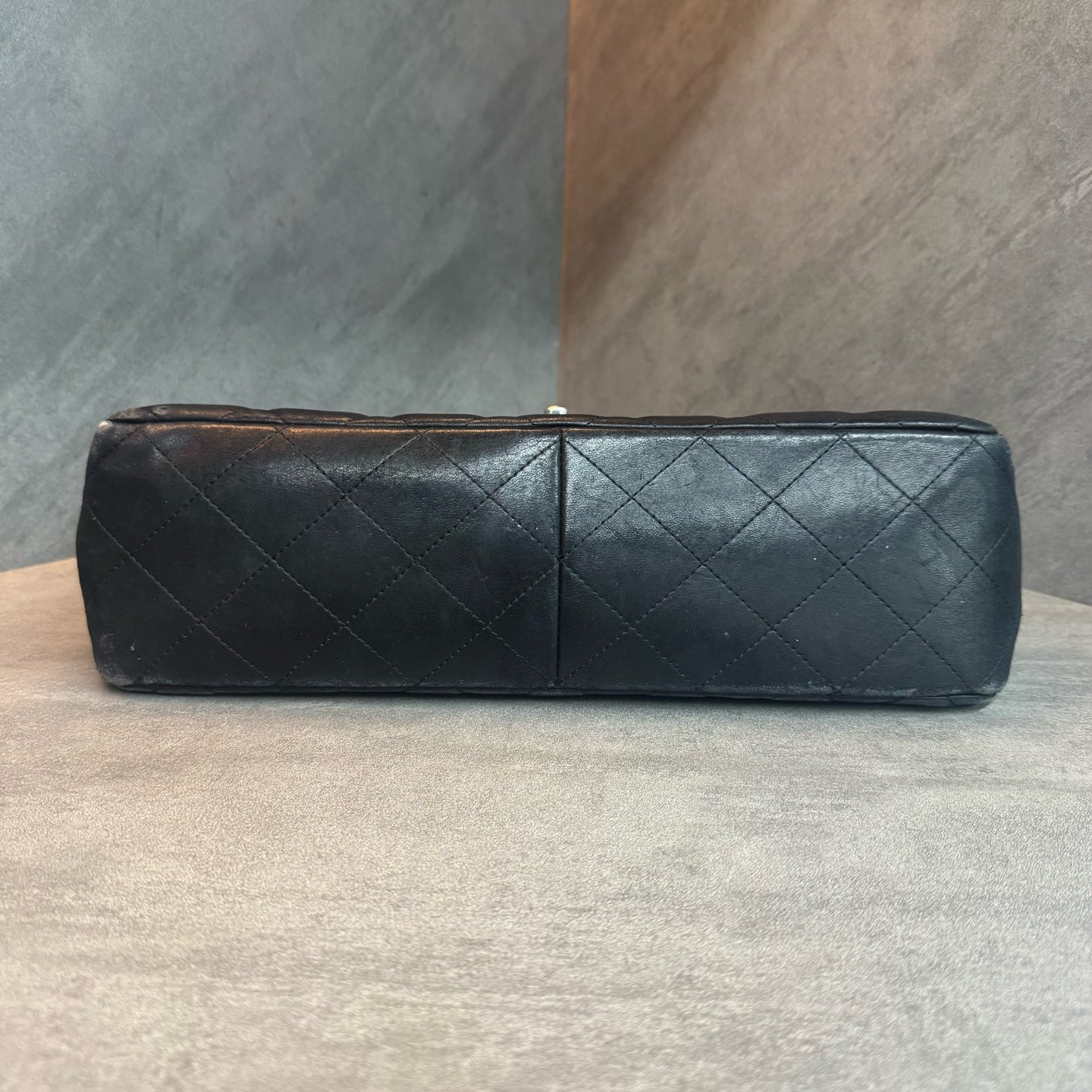 Chanel CF Jumbo Large Size Black Silver Lambskin, 14-series, In Stock at Great Price