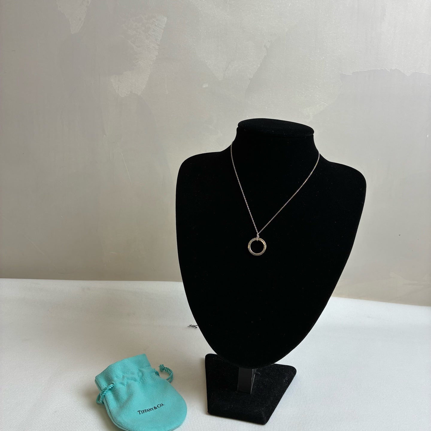 Tiffany Single Ring Necklace Model 1837 925 Silver Necklace
