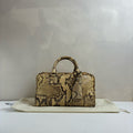 Loewe Boston Amazona sp Amazon Snake Skin Yellow Like New 99% Condition Size 29*27