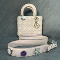 Dior Lady Dior Badge Strap 17 Code Cherry Blossom Pink