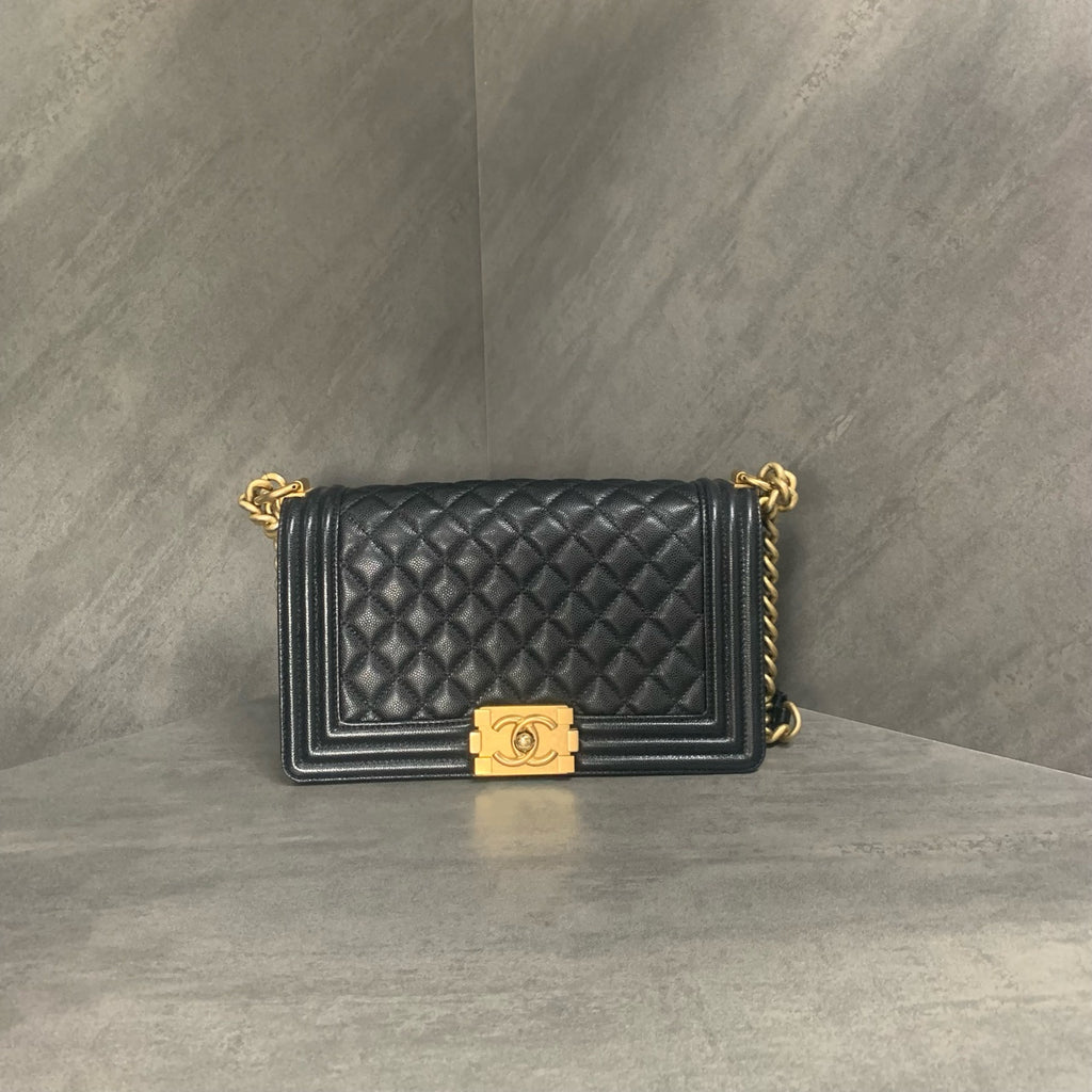 Chanel Litchi Grain Black and Gold, 27 Series
