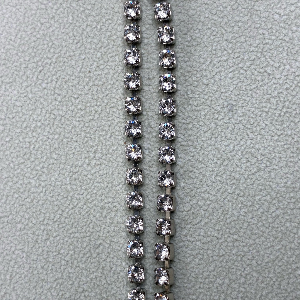 Chanel Crystal Pearl Double C Necklace, 99% New