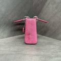 Dior Lady Dior Mini Pink Lizard Skin with Diamond Clasp Handbag Shoulder Bag, Base Length 17cm, Year 2015