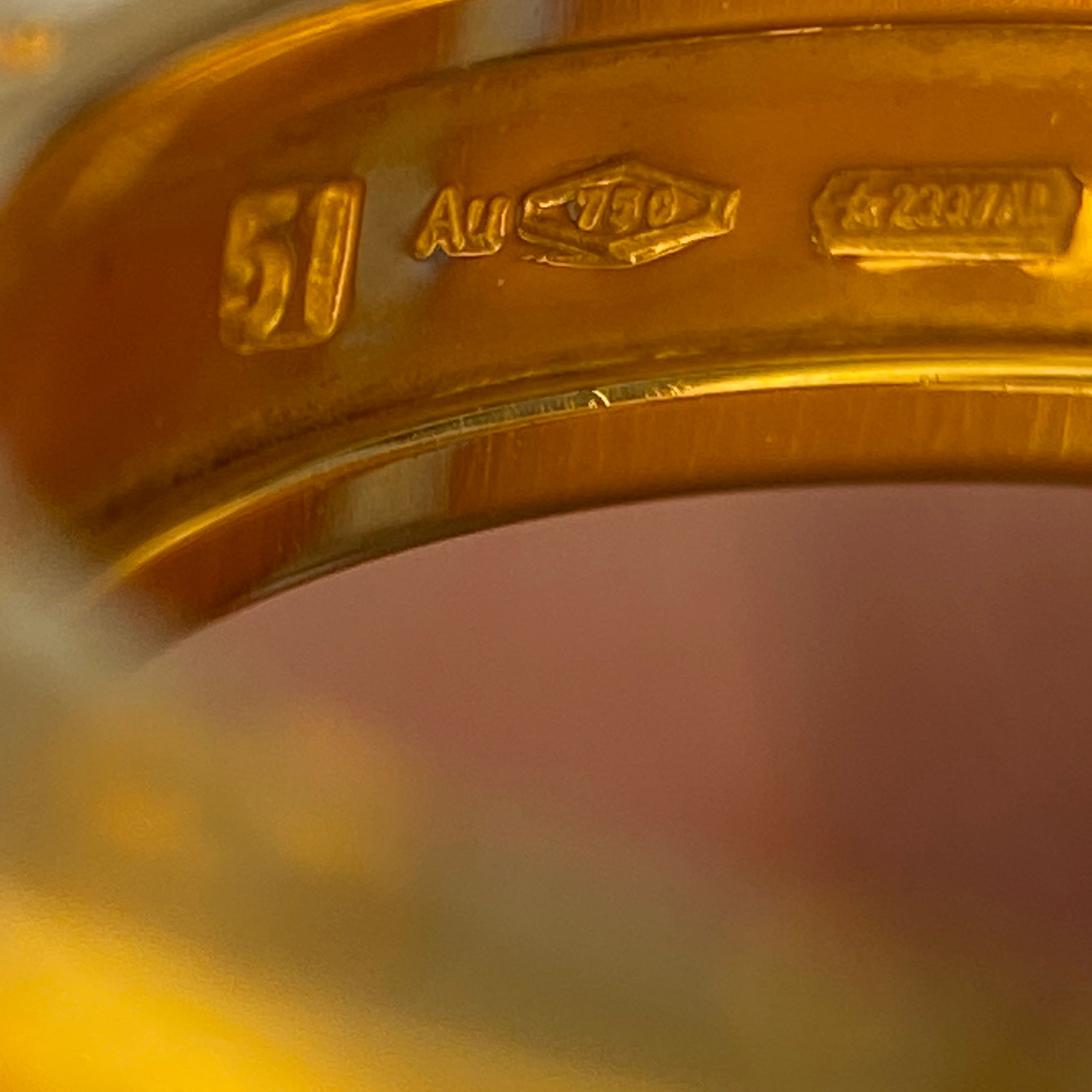 Bvlgari B.zero1 Ring 18K Rose Gold Size 51, 98% New, Single Ring
