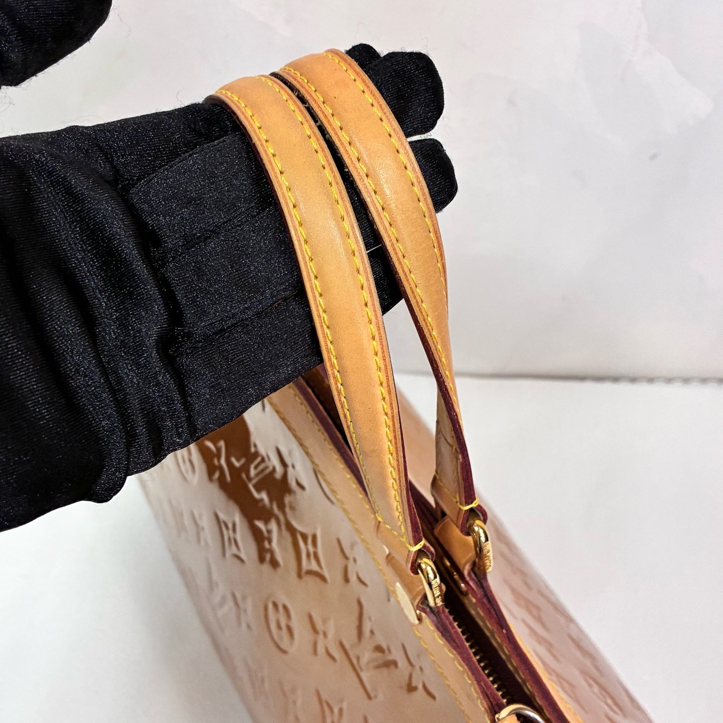 Louis Vuitton / Louis Vuitton 97 New Brea Yellow Patent Leather Embossed Doctor's Bag Size 33*25