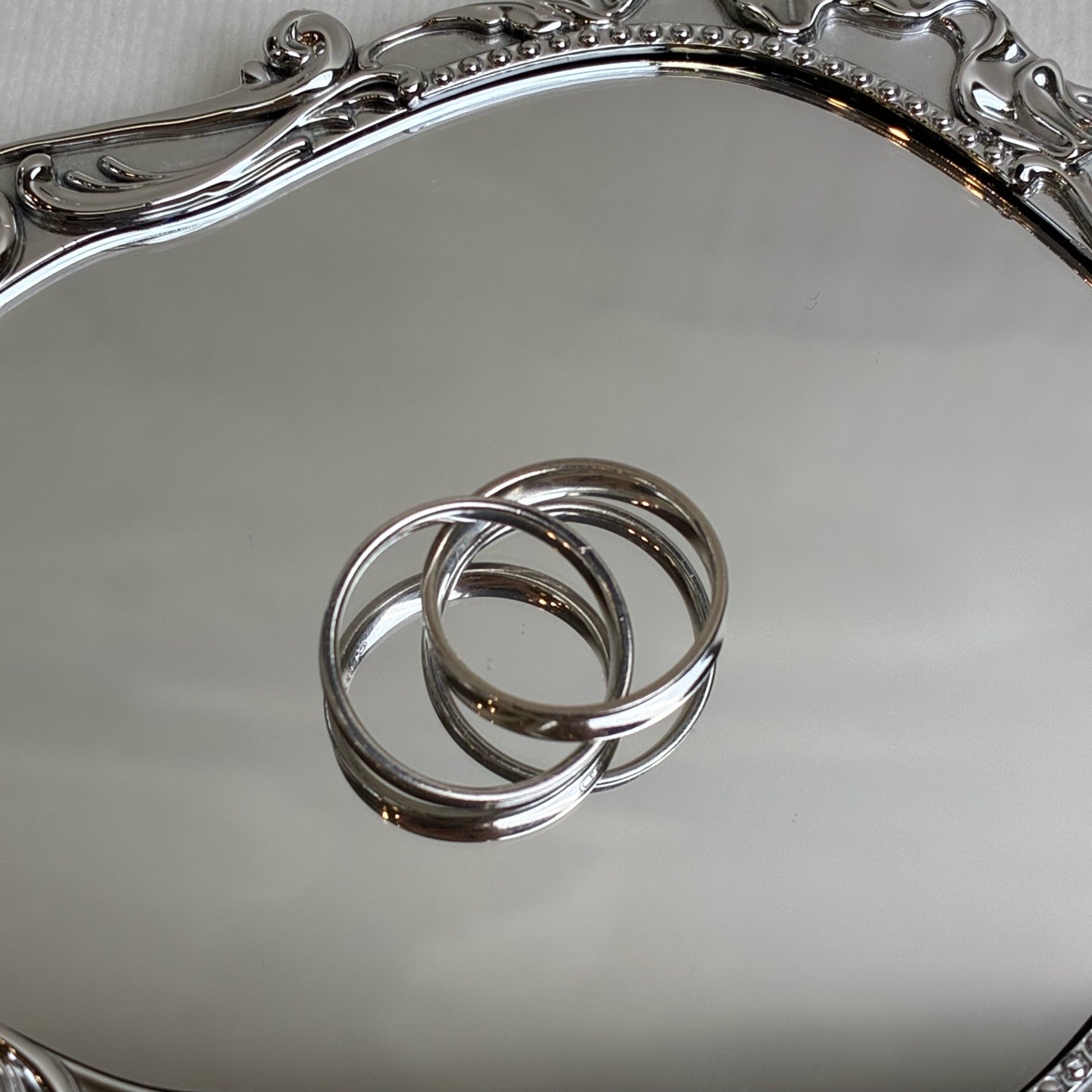 Tiffany & Co Silver Ring, Classic Round Design, Like New 99% Condition, Ring Size 13