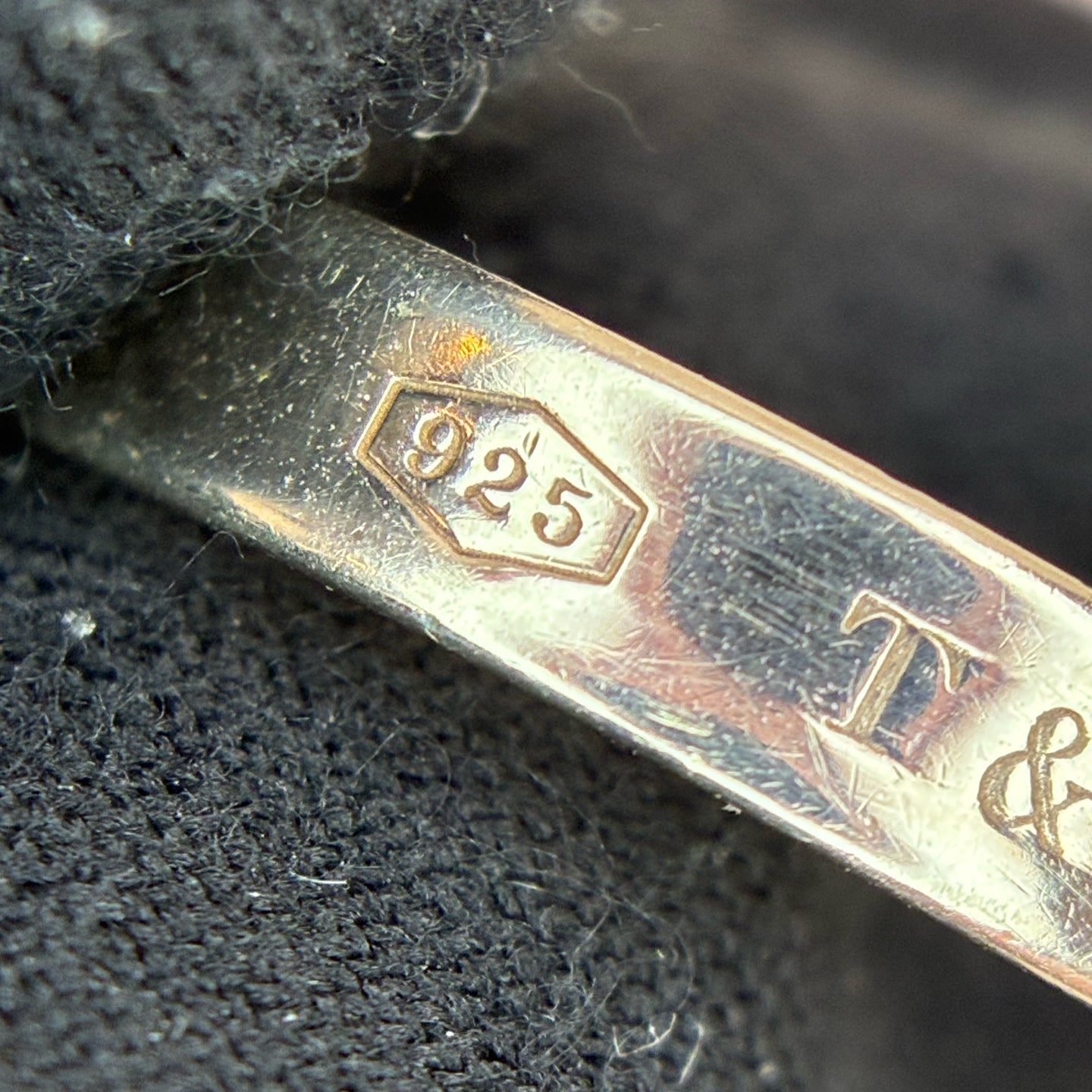 Tiffany & Co Silver Ring, Classic Round Design, Like New 99% Condition, Ring Size 13