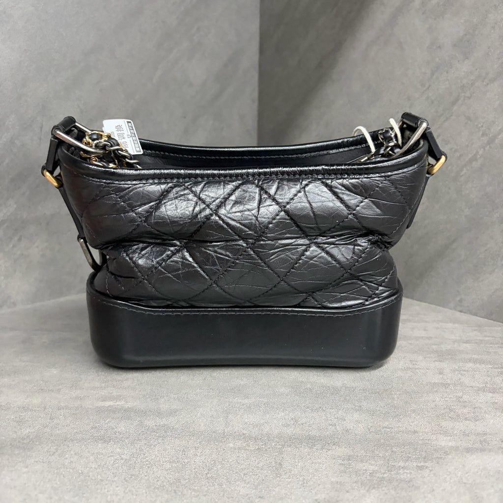 Chanel Gabrielle Small, black and gold hardware, 28th serial with authenticity card, structured shape, clean interior, in stock at a great price.