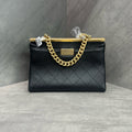 Chanel CHANEL Chanel TRENDY CC Reversible Black and Gold Messenger Crossbody Bag, 25-series with card