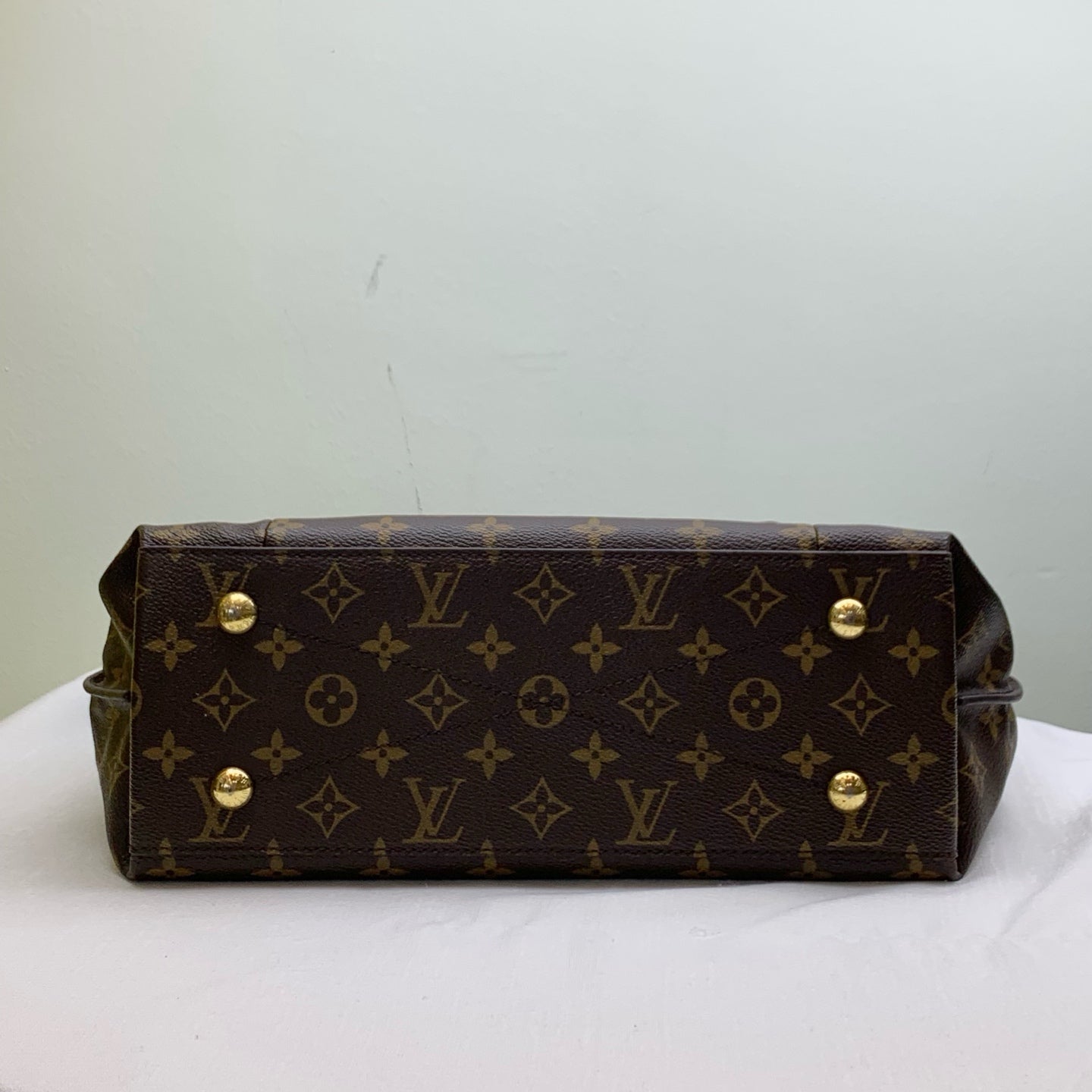 LV/Louis Vuitton Classic Monogram Hobo Tote Bag Same Model as HyunA 99% New Size 32x13x36