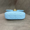 Chanel 22s Two-tone Chain Square Flap with Chip, Full Set