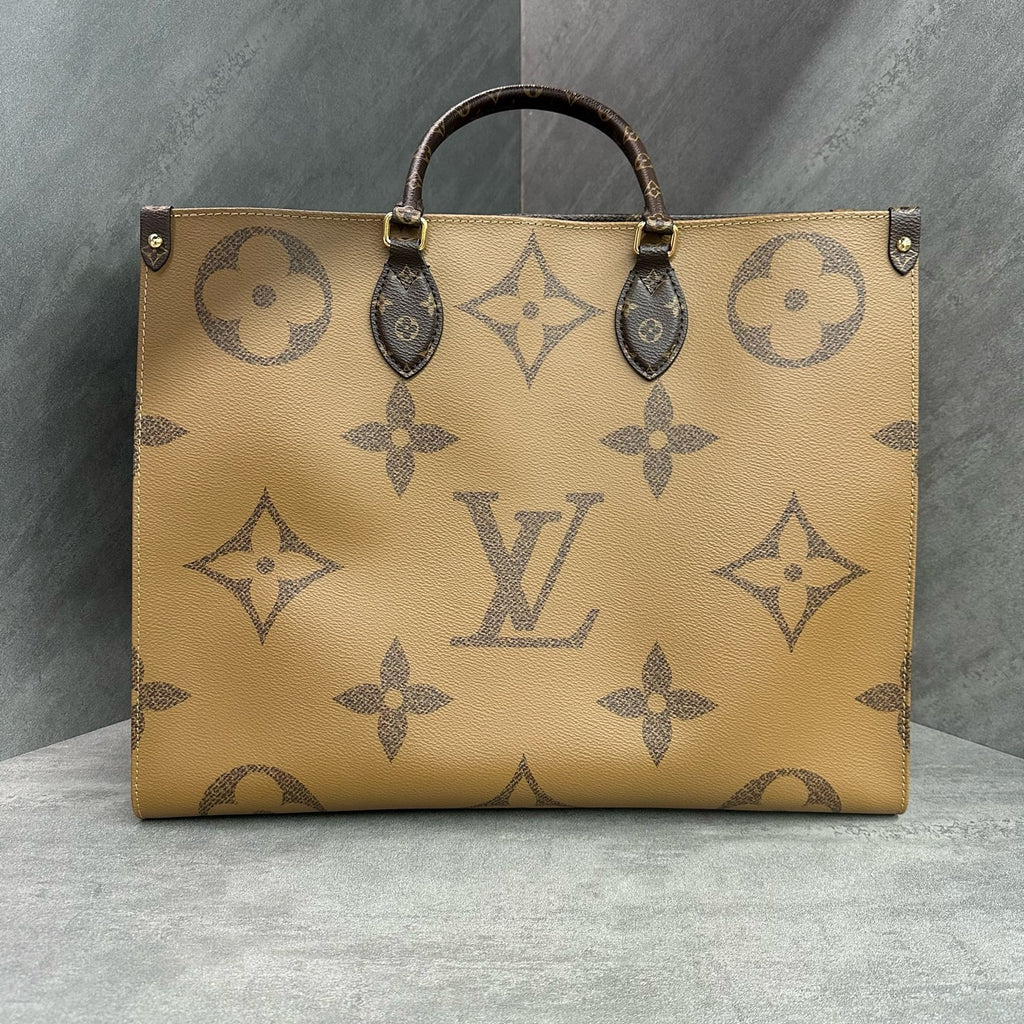 LV/Louis Vuitton OnTheGo Monogram Color-Block Tote Bag Large, with chip, dimensions 41×32×17.5cm