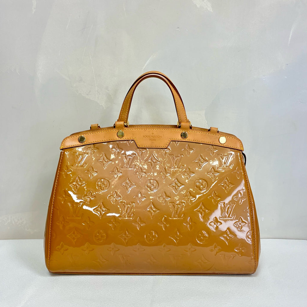 Louis Vuitton / Louis Vuitton 97 New Brea Yellow Patent Leather Embossed Doctor's Bag Size 33*25