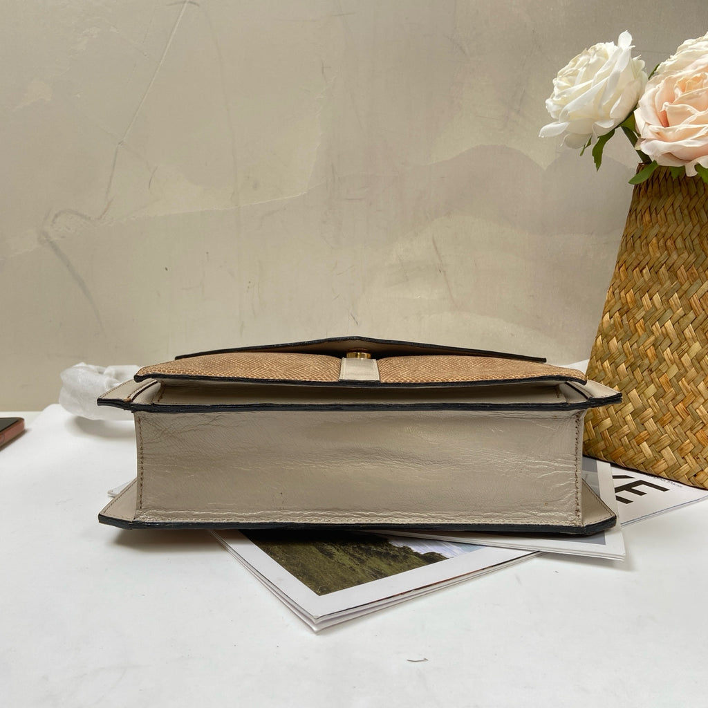 YSL/Saint Laurent Lizard Skin Crossbody Bag Condition: Like New 99% Size: Approximately 27*21 cm