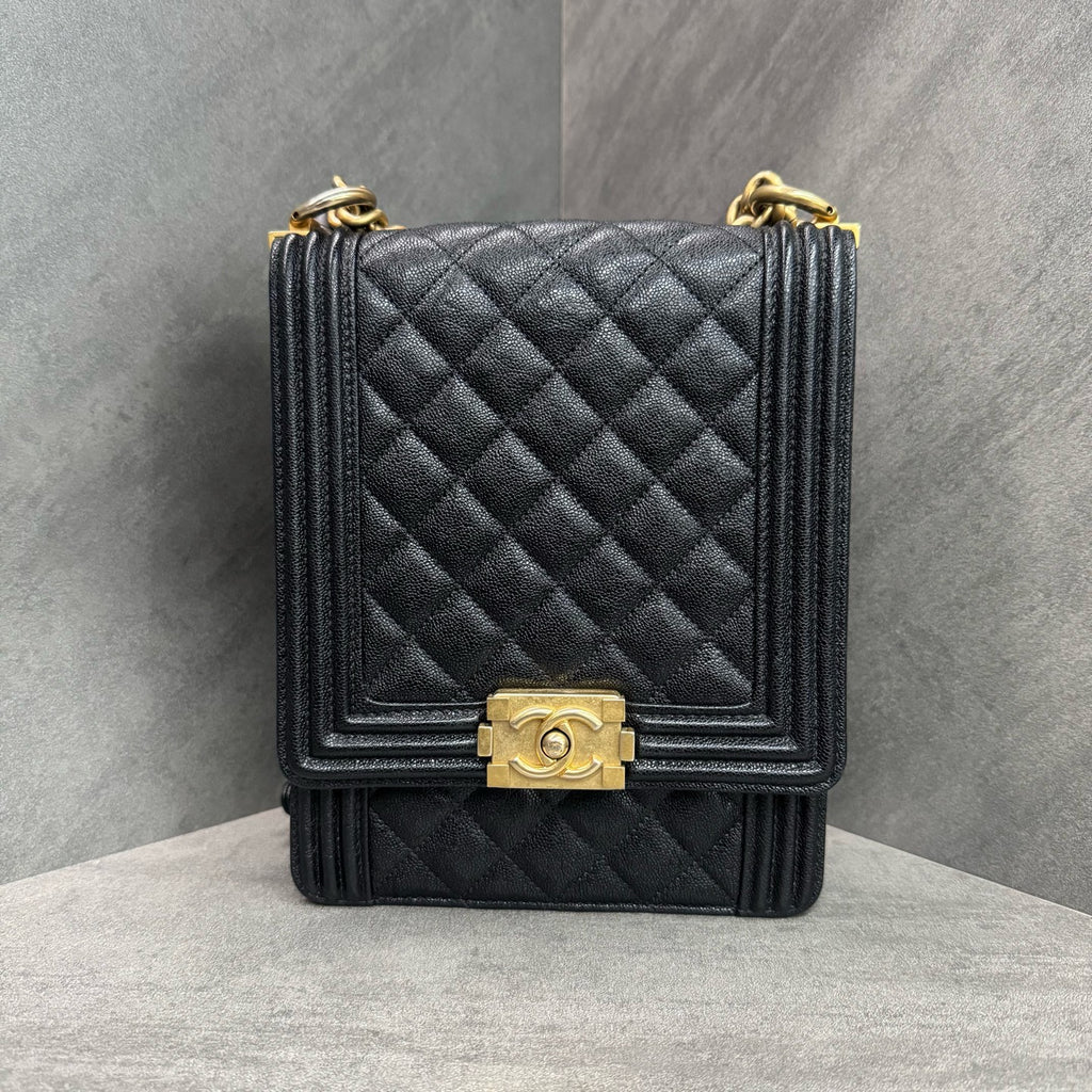 Chanel Vertical Leboy, Grained Calfskin, 28 Size, In Stock at Great Price