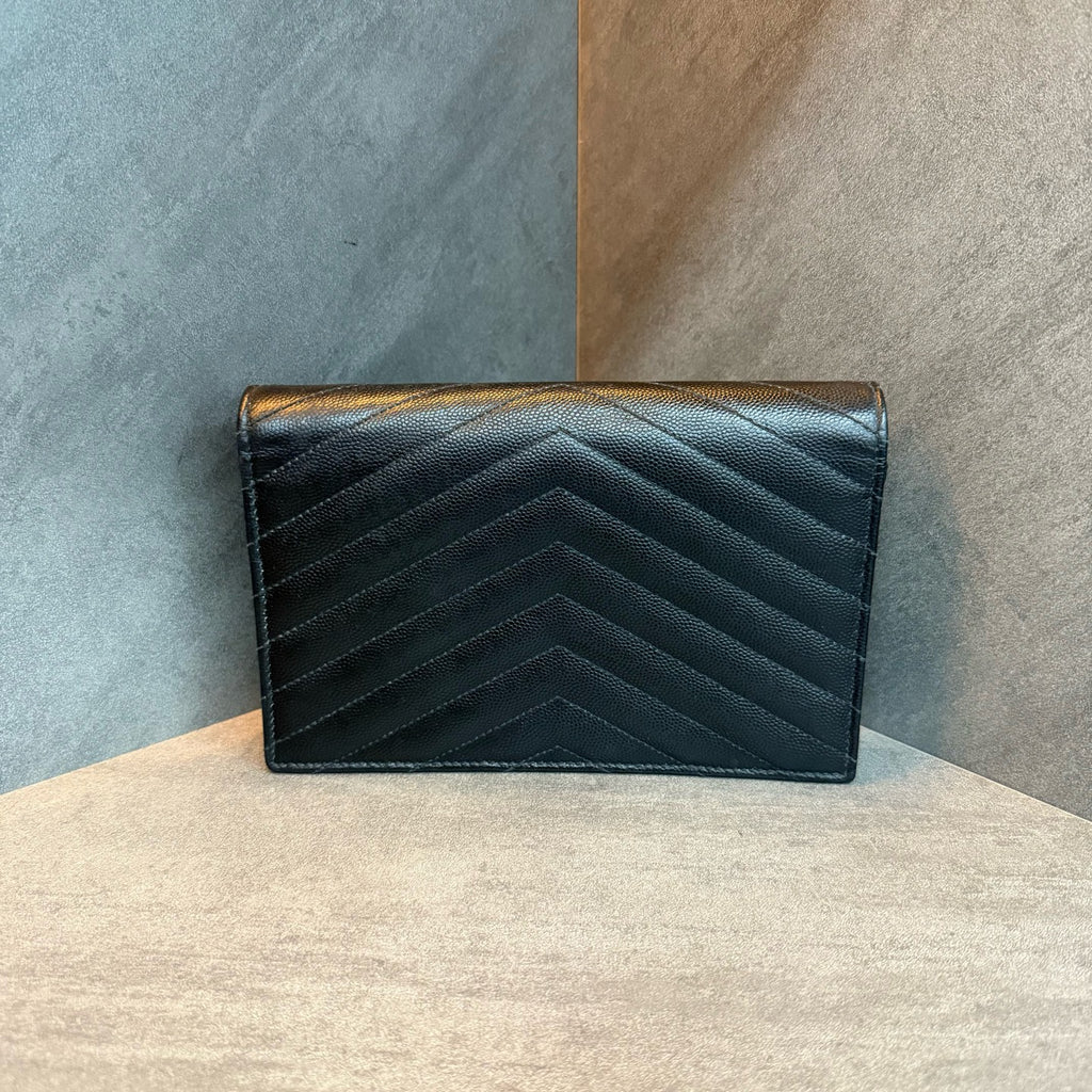Saint Laurent black so black envelope bag