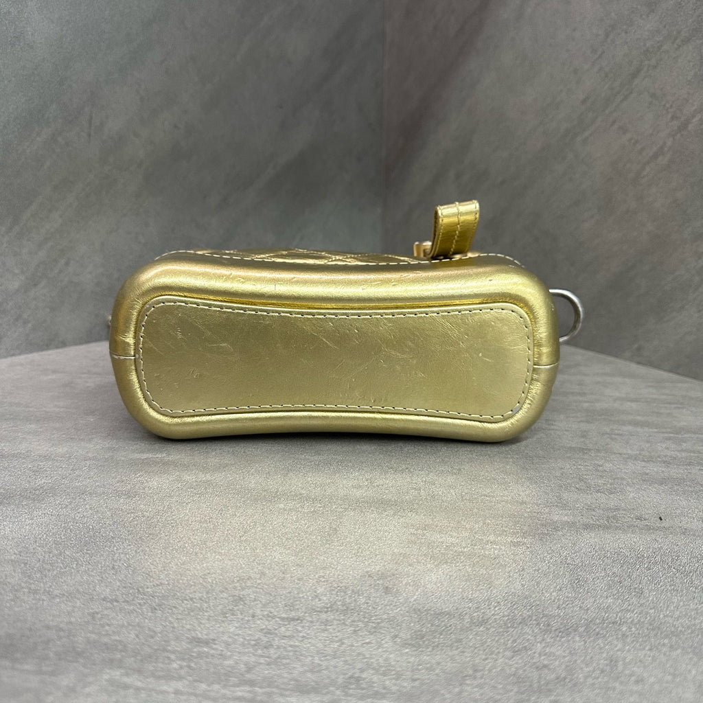 Chanel / 香奈儿 Wanderer Small Flap Bag Gold Small Flap Bag 24k Open with Card