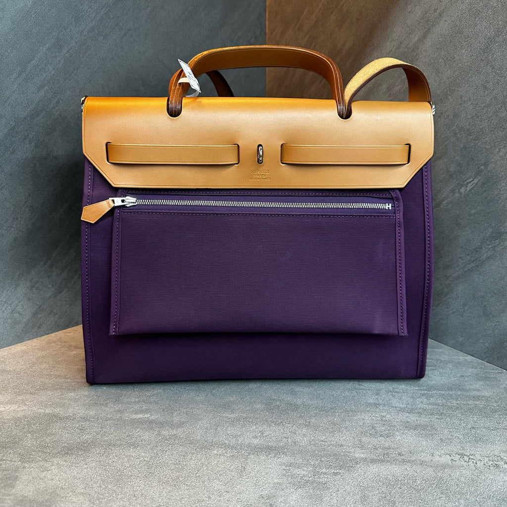 Hermes herbag31 canvas handbag frame with R engraving size: 31×25 Accessories: Small sub-bag key lock