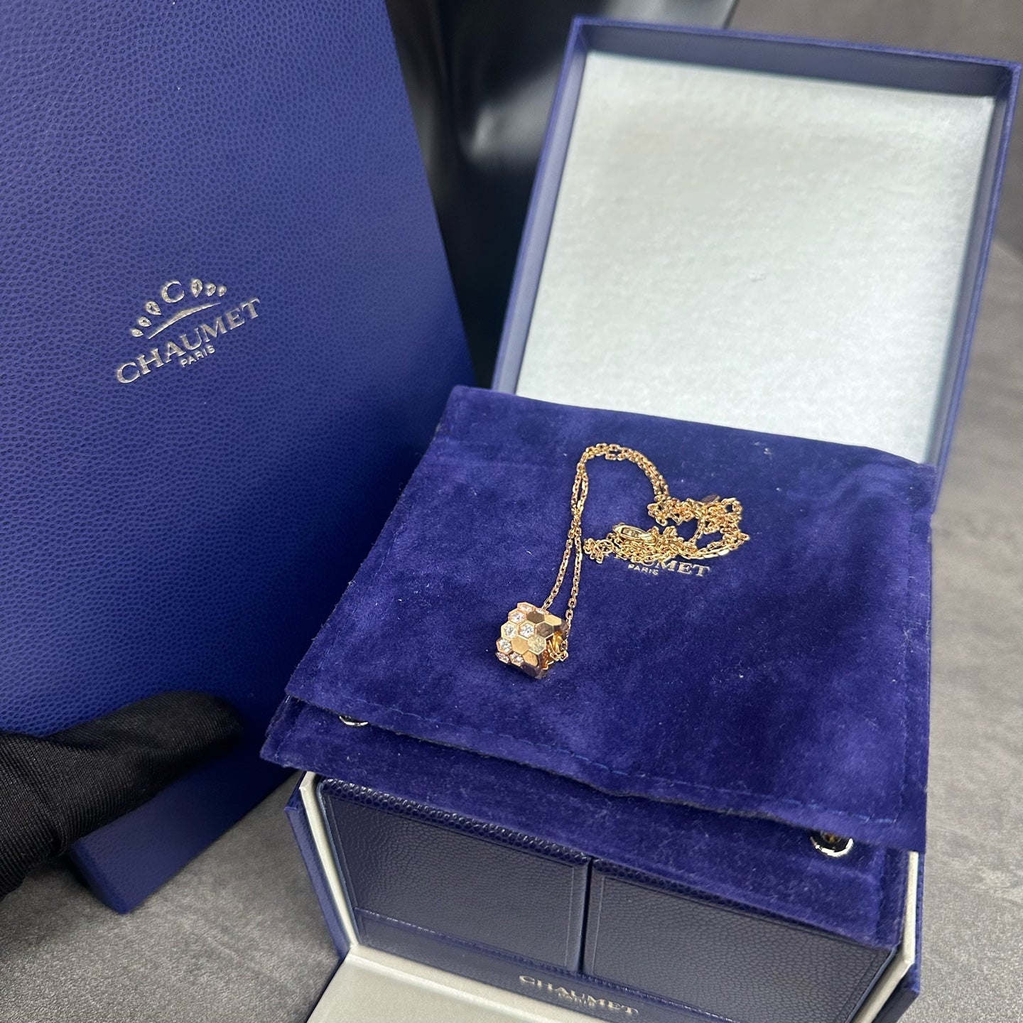 Samantha Thavasa Love Nest Medium Rose Gold Necklace