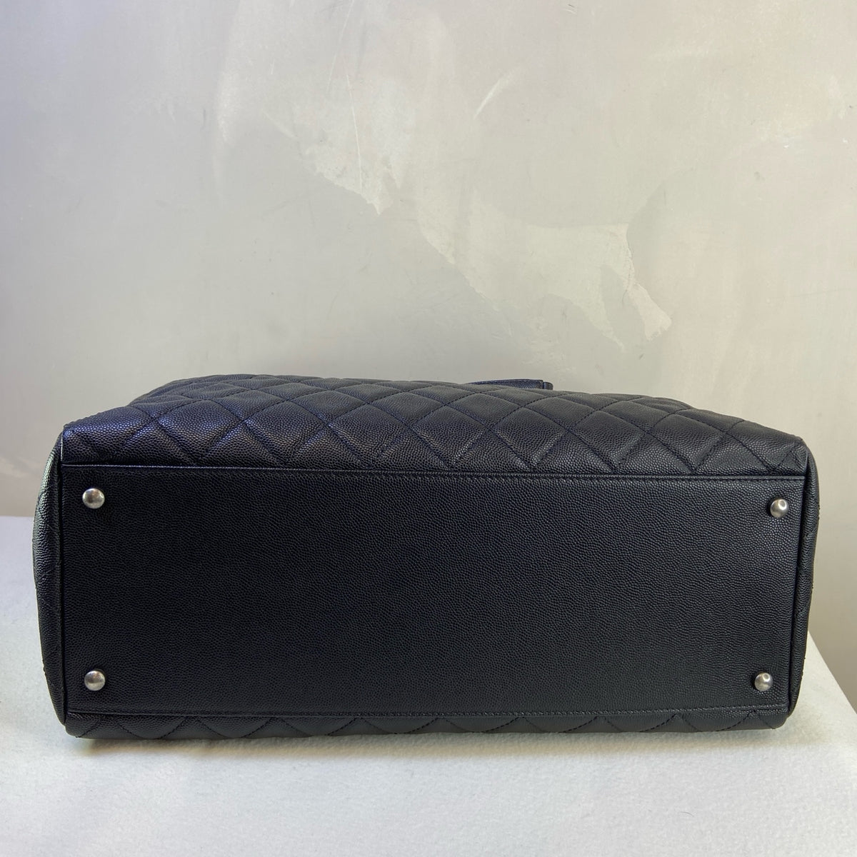 Chanel Black and Silver Leather 2-Way Tote Bag, Size 36*25*23, Market Price 20,000+